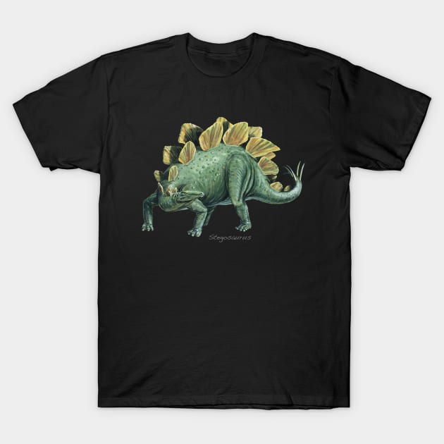 Stegosaurus T-Shirt by davidroland